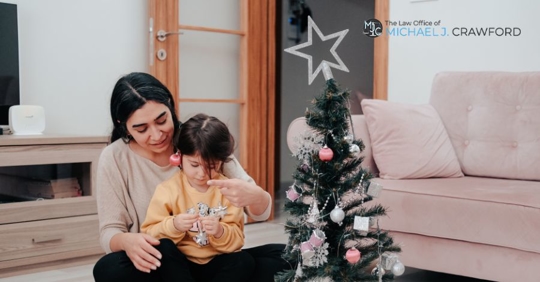 single parent during holidays