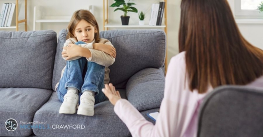 parent talking to a child