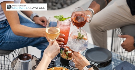 people drinking cocktails at brunch